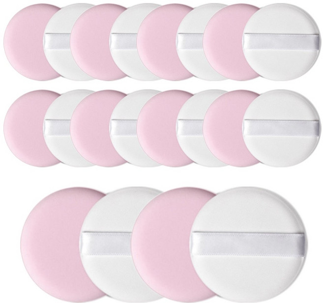 밀착 에어쿠션 퍼프, 핑크, 20개