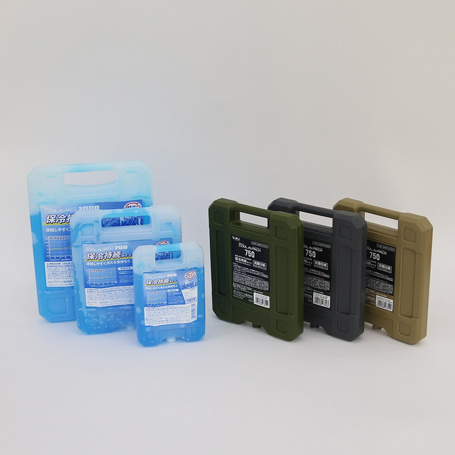 아이셀 하드 케이스 휴대용 보냉 젤 아이스팩, 1개, 아이셀750카키, 1개