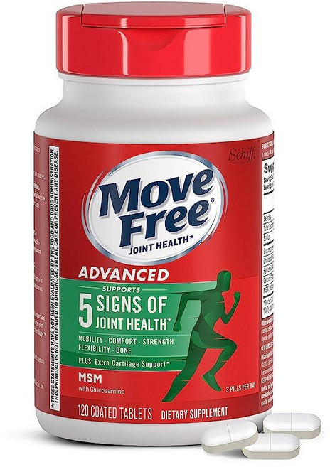 무브프리 글루코사민 콘드로이친 MSM 태블릿 120정143307, 무브프리 글루코사민 콘드로이친 MSM 태블릿 120정1, 1개, 120정