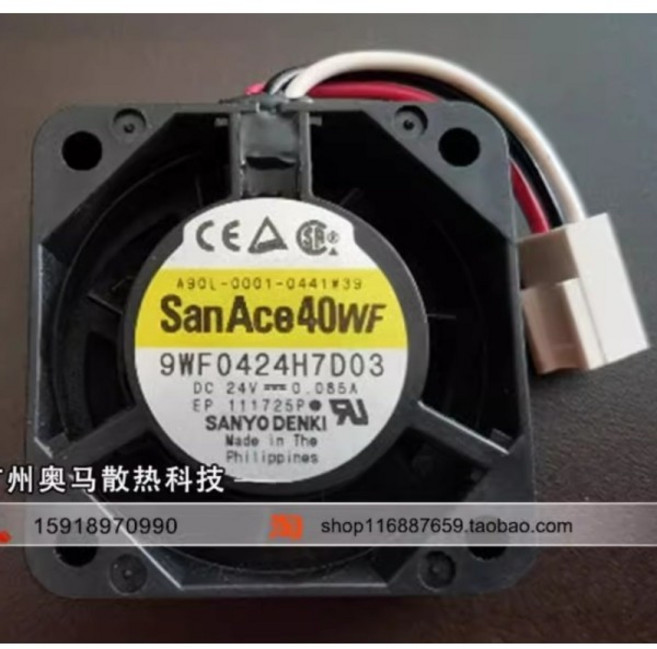 Sanyo 쿨러 선풍기 9WF0424H7D03 A90L-0001-0441 39 24V 0.85A Fanuc, 1개