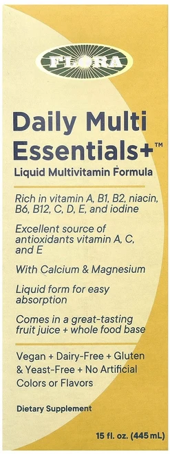 Flora Daily Multi Essentials+ 15 fl oz 445 ml, 1병, 1개, 445ml - 쿠팡
