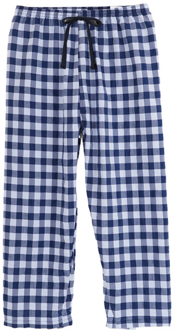 데일리룩 큰 체크 선염 9부 잠옷 바지