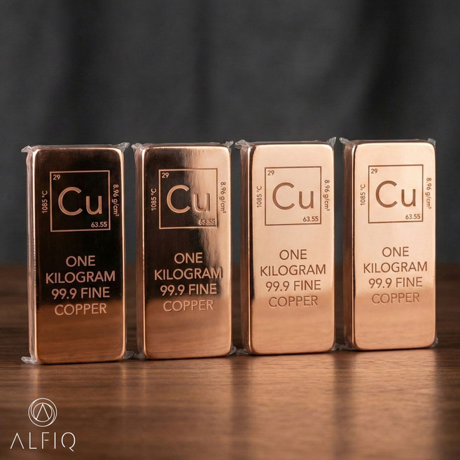 구리바 주괴 세트 순구리 금괴 모양 순동 1kg x 4개 총 4kg 순도 99.9% 선물 소장, 구리바 주괴 세트 순구리 금괴 모양 순동 1kg x 4