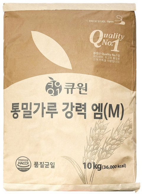 0134. 강력 통밀가루 (큐원 10kg) 배송, 10kg, 1개