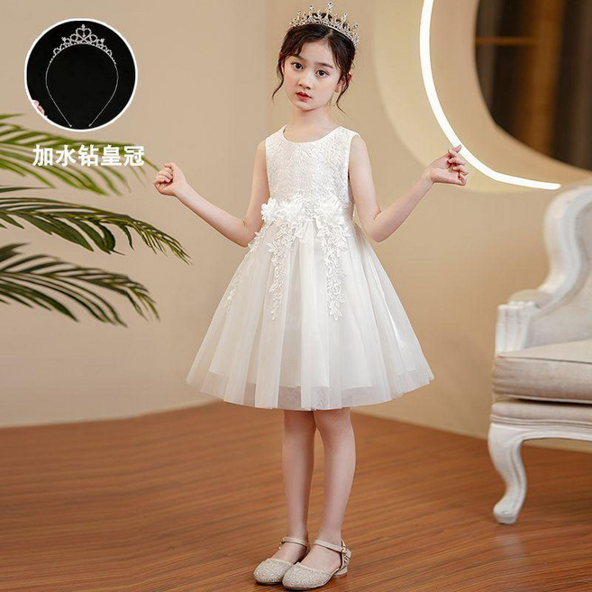 女童連衣裙 夏季花童禮服 兒童生日公主裙