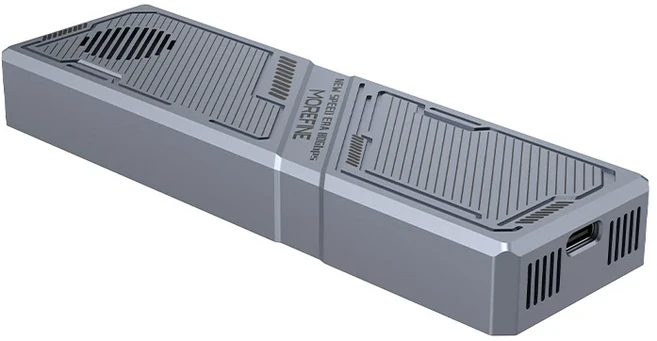 MOREFINE M-TB501 썬더볼트 5 80Gbps 인텔 JHL9480 휴대용 SSD 외장 드라이브 속도로 초고속, 01 EnclosureNO SSD, 01 China Mainland