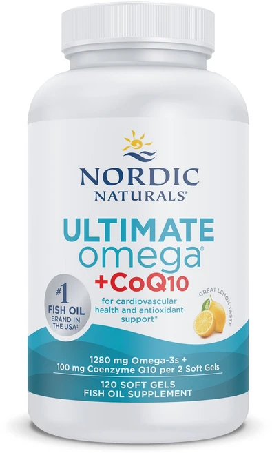 노르딕내츄럴스 얼티미트 1280mg 오메가 + 100mg CoQ10 소프트젤, 120정, 1개 - 쿠팡