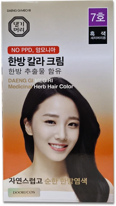 댕기머리 한방칼라크림 새치머리용, 흑색, 1개, 1개 - 쿠팡