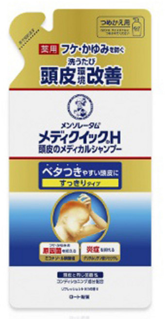 ROHTO 樂敦 Mediquick H頭皮護理洗髮精補充包, 1個, 280ml