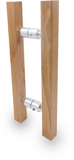 원목 메이플사각 강화도어손잡이 p200 유리문 나무 사각 식당 카페 손잡이교체