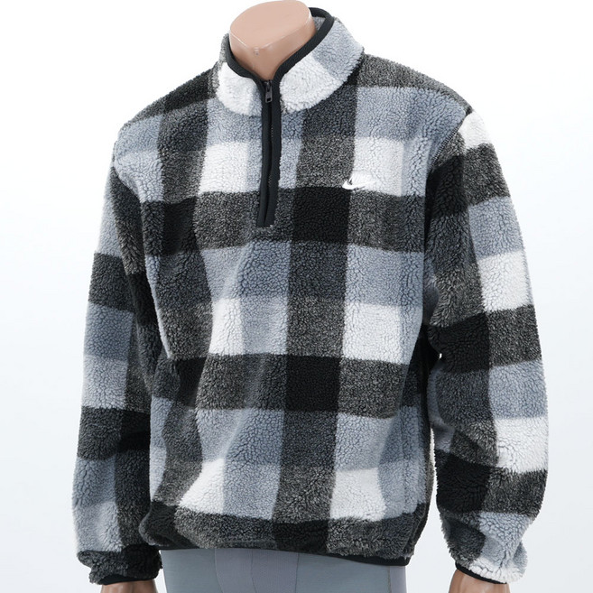 나이키 반집업 남성 뽀글이 하프집 후리스 쿼터 집업 양털 자켓 캥거루 포켓 아우터 집업재킷