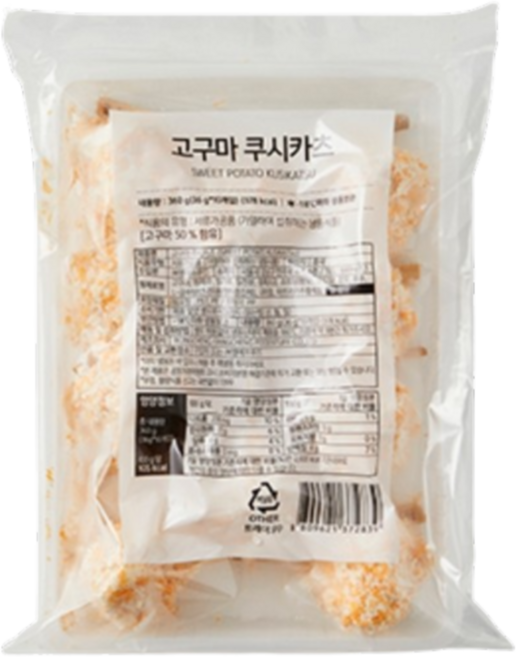 바이오마켓_고구마 쿠시카츠 360g, 2개