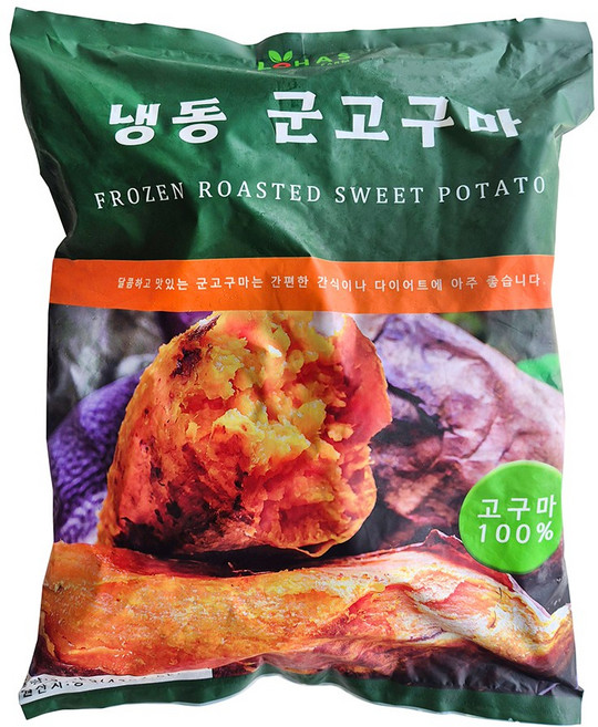 웰루츠 냉동 군고구마, 1개, 2.5kg