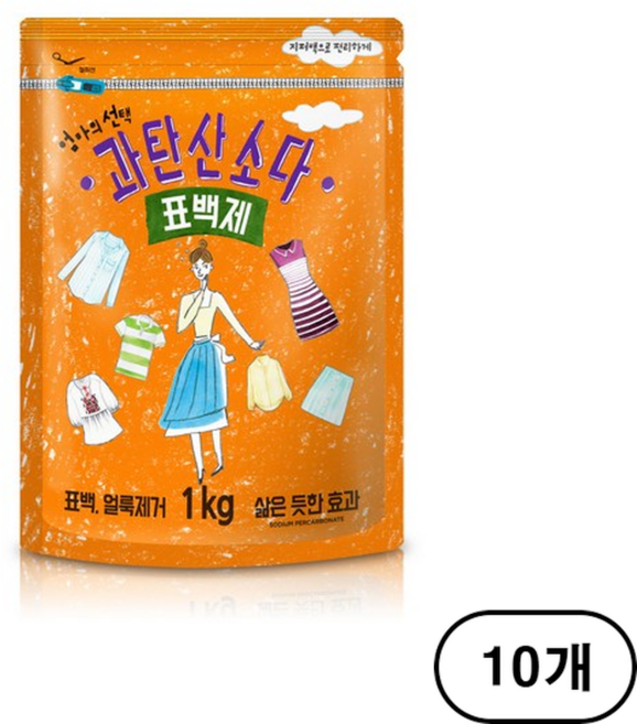 엄마의선택 과탄산소다 표백제, 1kg, 10개