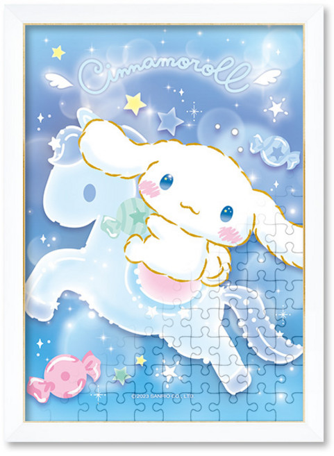 샤이닝 시나모롤 직소 퍼즐+액자 세트 산리오 캐릭터 108피스, 단품, 1개