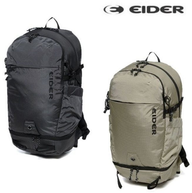 가볍고 편하고 활동적인 아이더 캉테 25L 중형 등산 배낭 DUA24B01(2컬러) 바람막이 등산화