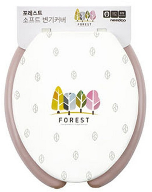 니드코 포레스트 U형 중 변기커버, 핑크, 1개