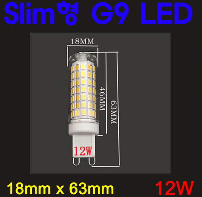 G9 LED 슬림 12W 핀전구/핀조명/핀램프/핀엘이디, 전구색, 1개