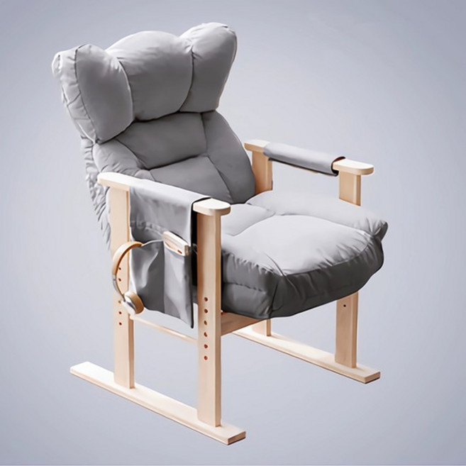 1인용 각도&높이 조절 패브릭 소파 (그레이), 상세 참조