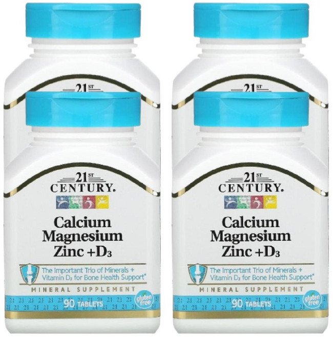 4개 21st Century 마칼디 칼마아디 90정 calcium 산화마그네슘 산화아연 비타민디