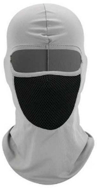 올유 용접두건 안면 보호대 통기성 방풍 마스크, 라이트그레이, 1개