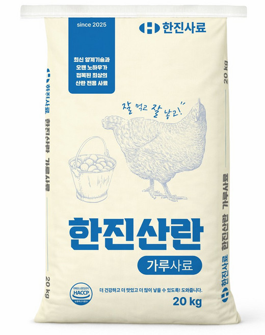 한진산란 더 잘 낳는 산란용 닭사료 한진사료, 1개, 20kg