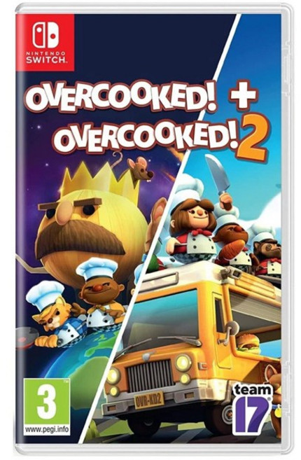 닌텐도 스위치 / 스위치2 호환 오버쿡 합본 오버쿡 스페셜 에디션 (영어지원) + 오버쿡드 2 (한글지원) 더블팩, 스위치 오버쿡