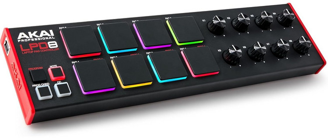 Akai 아카이 프로패셔널 USB 미디 패드 컨트롤러 LPD8 MK2, 1개