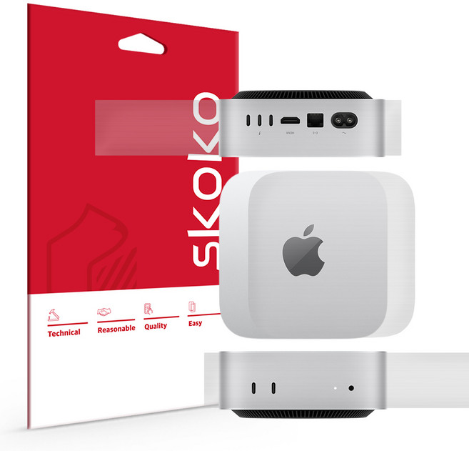 맥 미니 M4 M4 PRO 무광 전신 외부보호필름 2세트, 단품