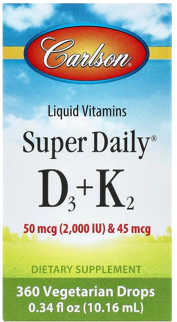 칼슨 액상 비타민 슈퍼 데일리 D3+K2 10.16ml, 1팩 - 쿠팡
