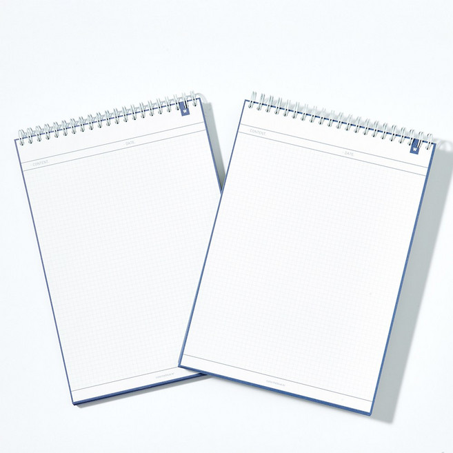 컬러미블루 링 시그니처 노트 (모눈 줄 2분할 보카 복습 오르리 코넬 풀이), 와이드 모눈(W), 2권