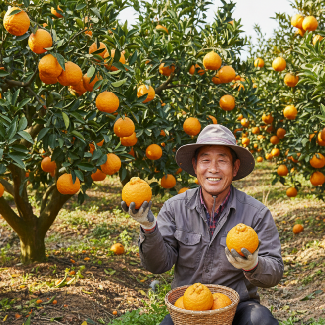 제주 노지 한라봉 고당도 새콤달콤, 1개, 5kg