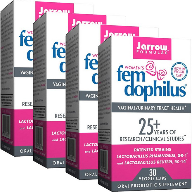 Jarrow FORMULAS 賈羅公式 Fem Dophilus女性益生菌膠囊, 30顆, 4盒