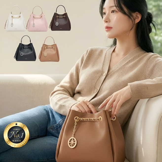 1/1+1최신 디자인의 버킷백 여성 손가방 여성 버킷백 넉넉한 수납력과 트렌디함을 한 번에