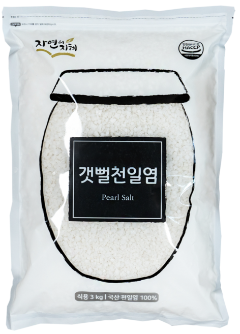 자연의지혜 갯뻘천일염 3kg, 1개