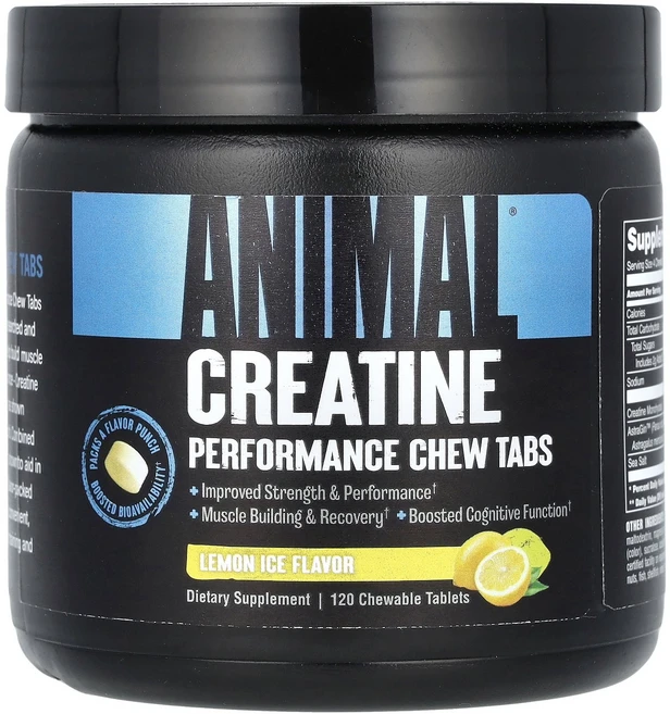 Animal 애니멀 크레아틴 120 츄어블 태블릿 운동보충제, Animal 애니멀 크레아틴 120 츄어블 태블릿 운동, 1개, 120정 - 쿠팡