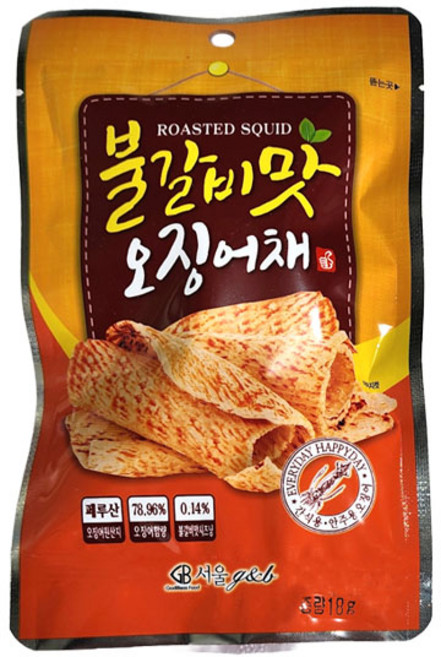 불갈비맛 오징어채(소)18g, 18g, 1개