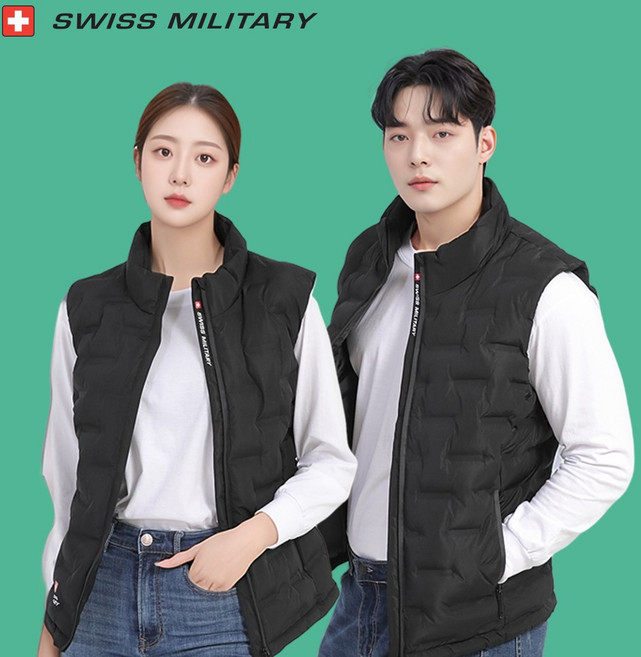 스위스밀리터리 발열조끼 열선조끼 온열 겨울 패딩 낚시 골프 조끼 배터리세트 HIVE-510DN