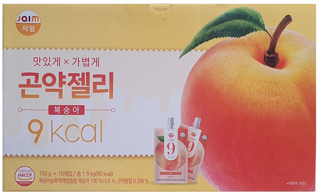 자임 곤약젤리 복숭아, 1개, 1.5kg