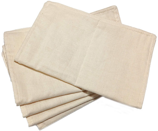 3겹 국내재직 소창 행주 셋트 대 중 소 미니 사이즈, 5개