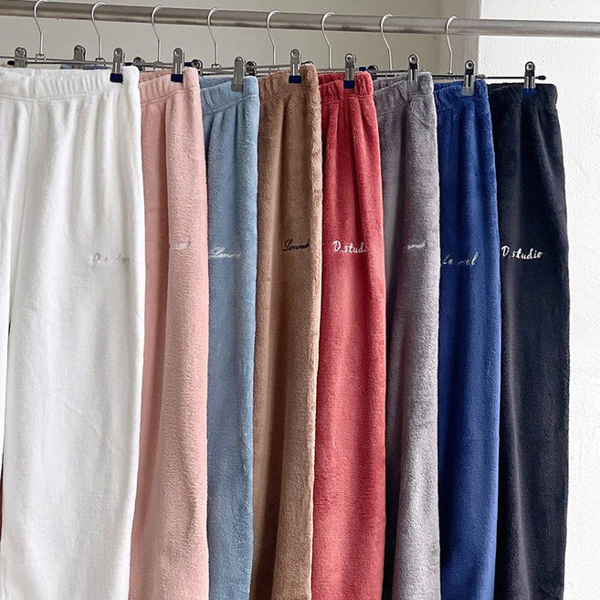 포근 극세사 밍크 수면바지 8color 겨울 조거 팬츠 파자마 홈웨어