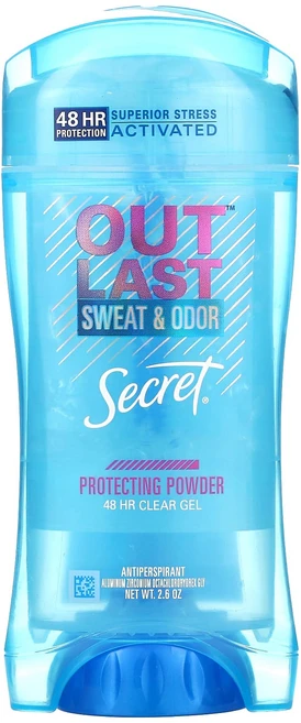 Secret Outlast 48시간 클리어 젤 데오드란트 Protecting Powder 2.6 oz (73 g), SecretOutlast48시간클리어젤데오드란트Prot, 73g, 1개 - 쿠팡
