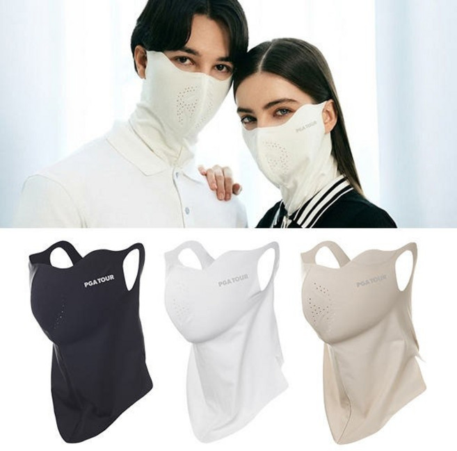 PGA투어 에어핏 3D입체 새부리형 UV 쿨링 마스크 자외선차단 런닝 골프 등산 야외 필수품, 1개, 화이트