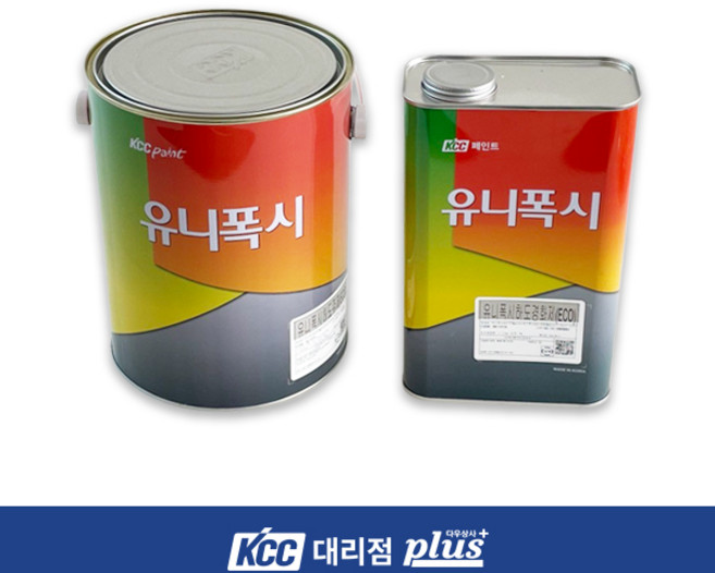 KCC 에폭시 바닥재 (5가지 색상) 유니폭시코팅 4kg 하도 상도 에폭시 페인트 투명 인테리어 아파트 상가 주차장 사무실 공장 창고 바닥, 유니폭시하도(프라이머), 3.5kg, 1개
