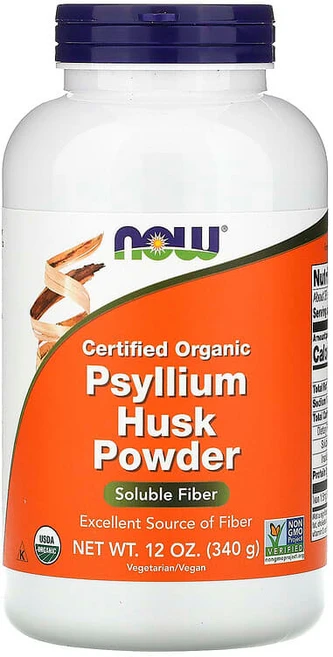 NOW Foods 유기농 인증 차전자피 분말 340g(12oz) NOW-05966, 1개, 340g - 쿠팡