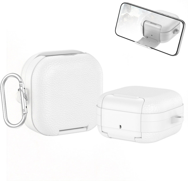 적용 갤럭시 버즈 4 케이스 갤럭시 버즈 4 프로 케이스 TPU 투명케이스 HJBUDS4PWZJ009, 화이트, 갤럭시 버즈4 프로 / 버즈4