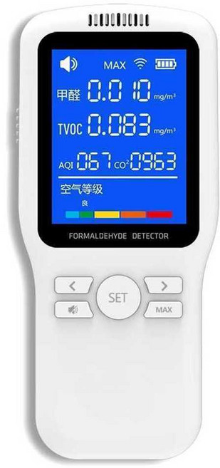 새집증후군 테스트기 포름 알데히드 라돈 공기 검출기, 클래식 배터리 에디션, 1개