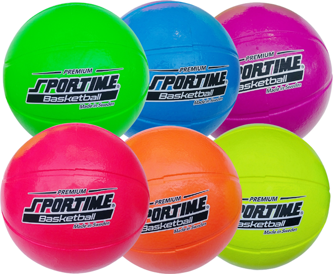 스포타임 프리미엄 폼볼 농구공 세트 (6색 1세트) 말랑 푹신 안전공, 1개