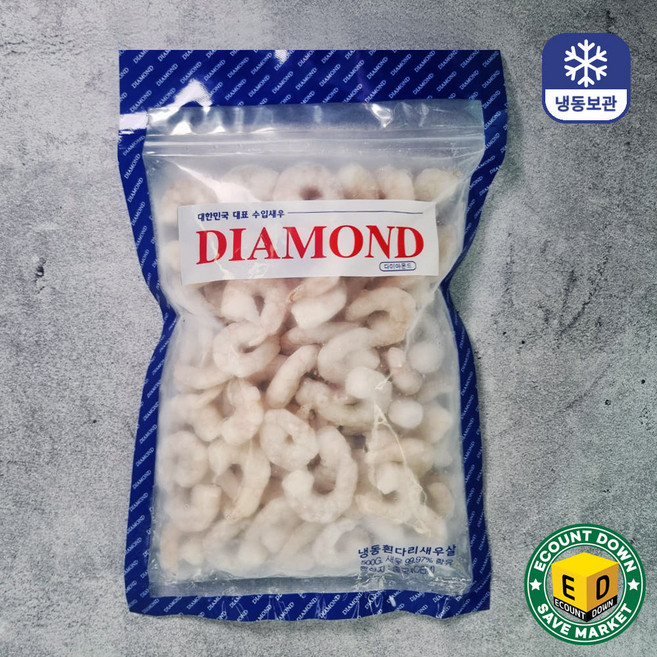 다이아몬드 흰다리새우살 생새우살 71/90 (냉동), 500g, 1개