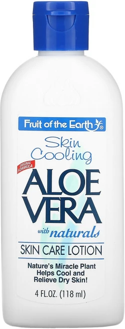 Fruit of the Earth 천연 성분 함유 알로에베라 스킨 케어 로션 (118 ml) 2팩, 118ml, 1개 - 쿠팡